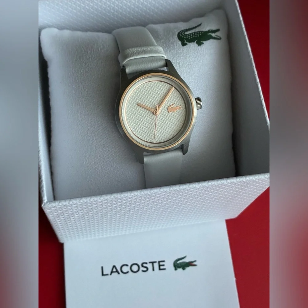 Lacoste White and Silver Women's Watch